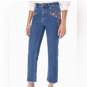 Kate Spade broom street ditsy cropped jeans size 27